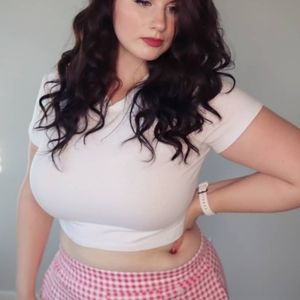 Vixen by Micheline Pitt Pink Gingham Cigarette Pants 2XL